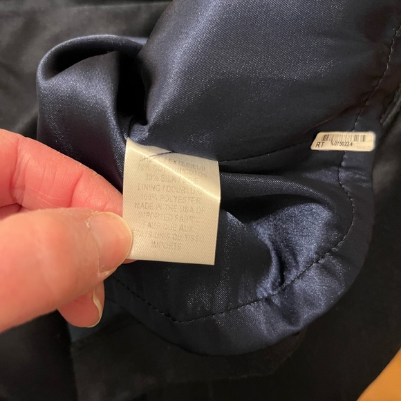 Milly Navy Strapless Dress with Bow - Picture 3 of 4